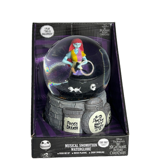 Disney's Nightmare Before Christmas Sally Musical Snow Globe 2024 New - Picture 1 of 7